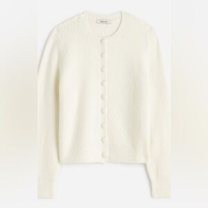 Madewell cotton blend cardigan 
Winter white x-small